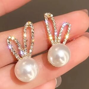 Elegant Gold and Silver Pearl Earrings